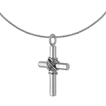 Títaníum kross - póleraður.  Vönduð vara frá Zeezen.  Ófeigur gullsmiðja - ofeigur.is