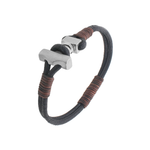 Þórshamar leðurarmband með títaníum hammri, fæat hjá  Gullsmiðju Ófeigs, Skóalvörðustíg 5, 101 Reykjavík. Thorshammer / Mjölnir bracelet by Zeezen.  Leather bracelet with titanium hammer - buy it at ofeigur.is