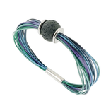 Zeezen northern lights bracelet with lava stone.