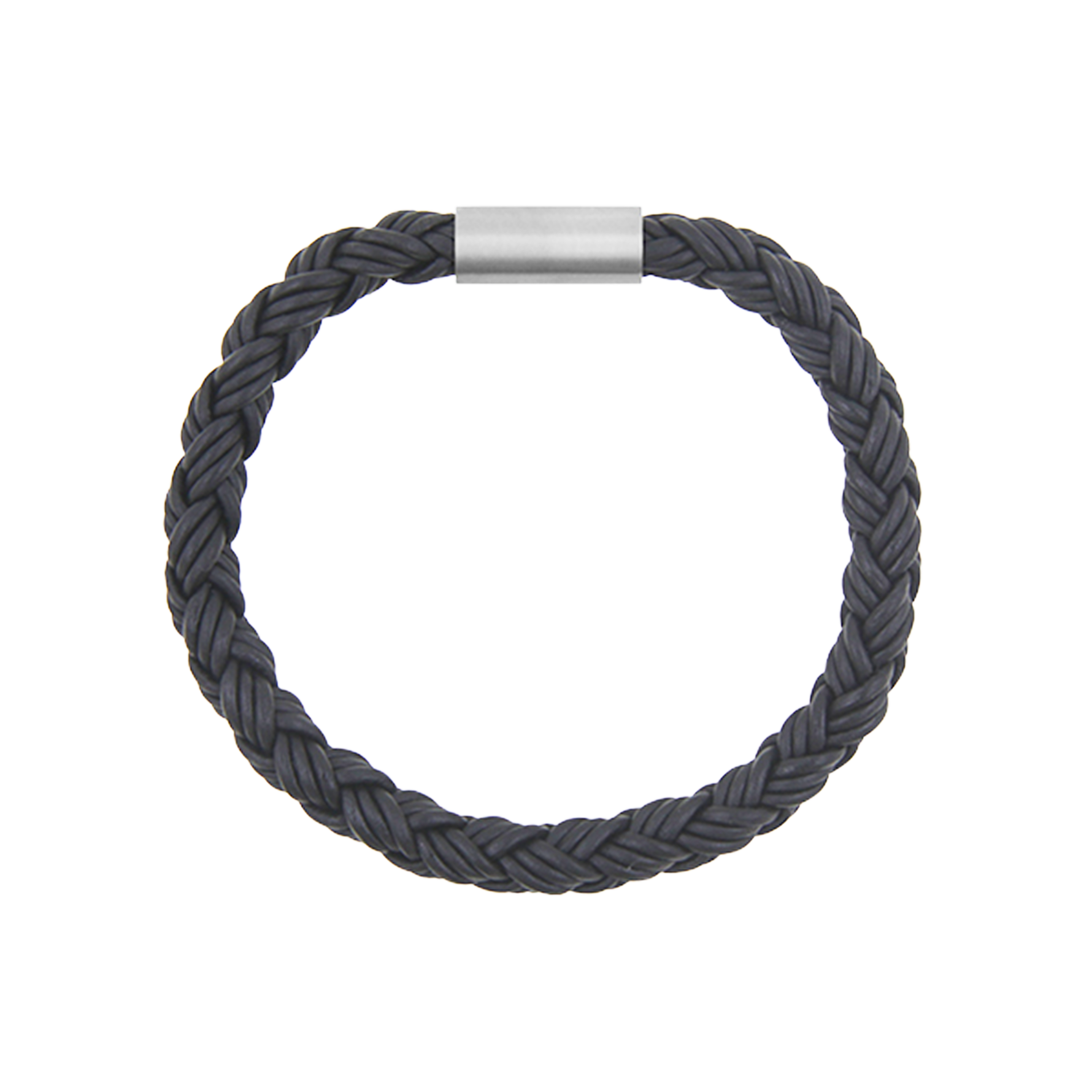 This 8 mm leather bracelet boasts a matte black shade and is accented with a titanium lock, all thoughtfully crafted by Zeezen. Ófeigur gullsmiðja - ofeigur.is