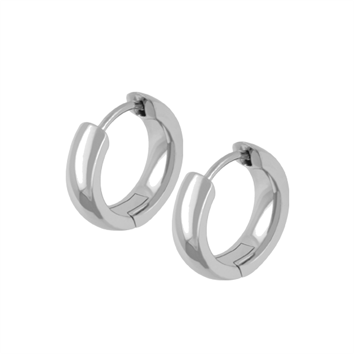 Titanium - Hoop earrings - Polished from Zeezen - ofeigur.is
