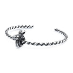 Snúið silfurarmband frá Trollbeads, Fæst í Gullsmiðju Ófeigs, Skólavörðustíg 5 eða á ofeigur.is