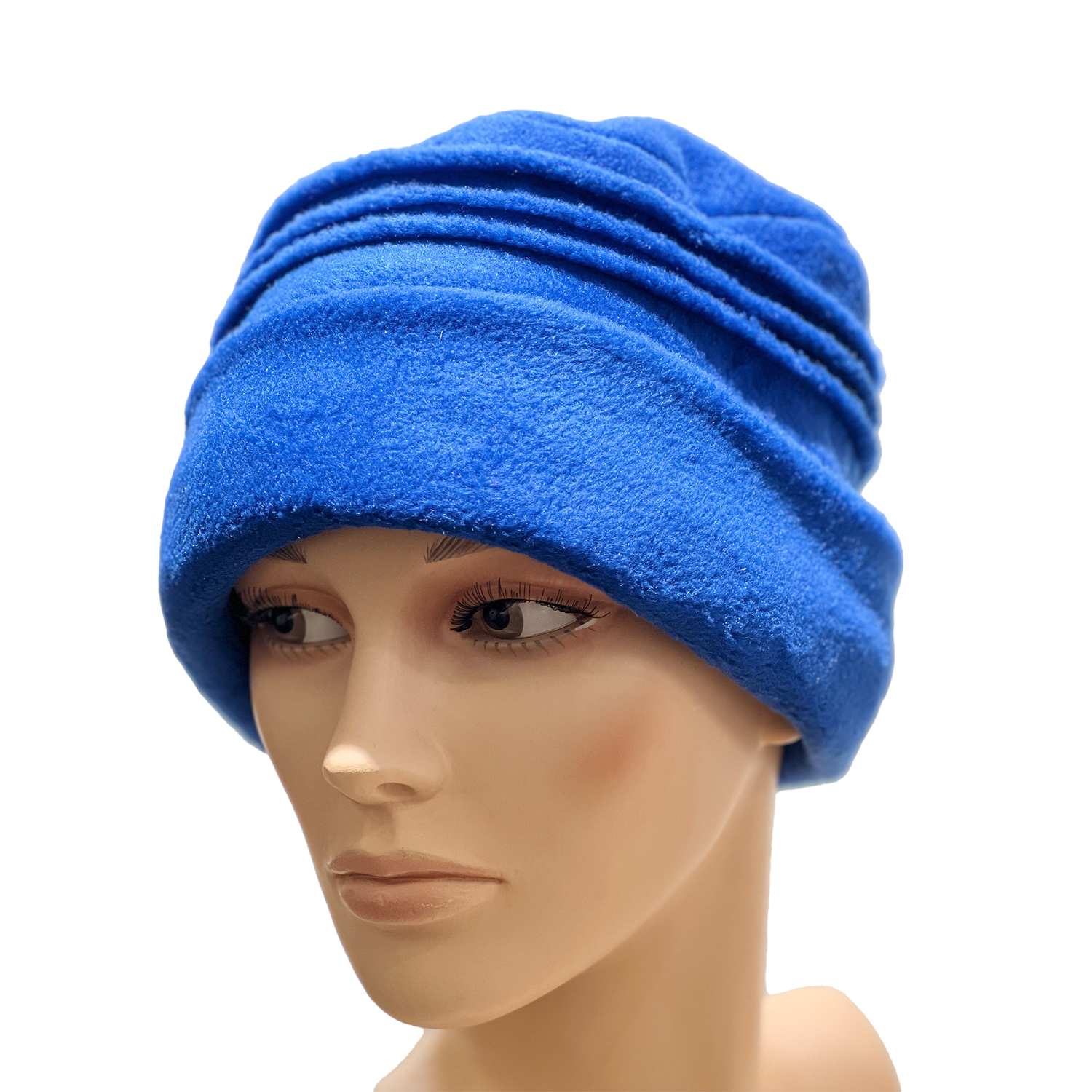 Eva fleece hat - color blue - Designed and made in Iceland - Hildur Bolladóttir - ofeigur.is