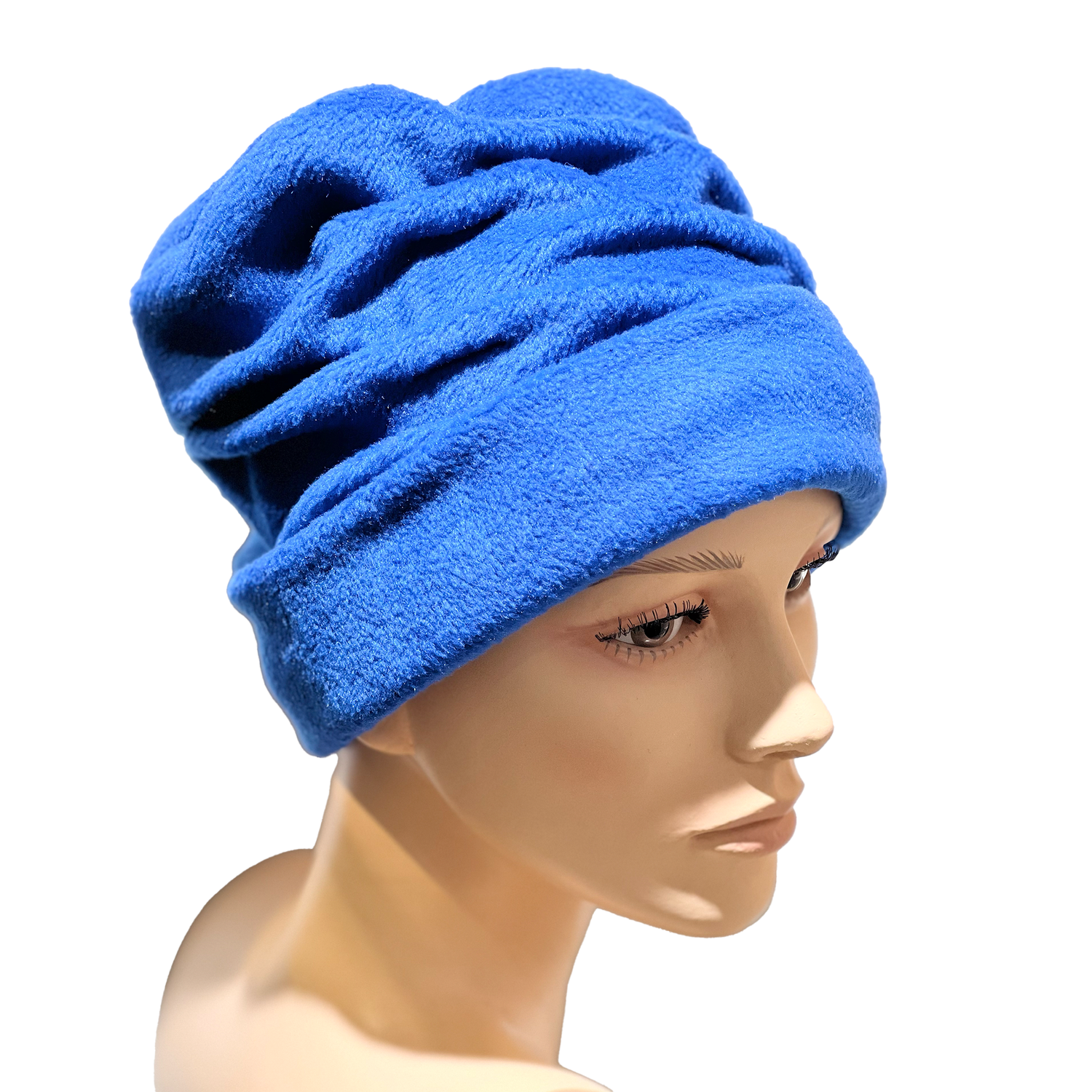 va Skúlptúr's hat in striking blue.  Crafted by renowned Icelandic designer. Hildur Bolladóttir - ofeigur.is