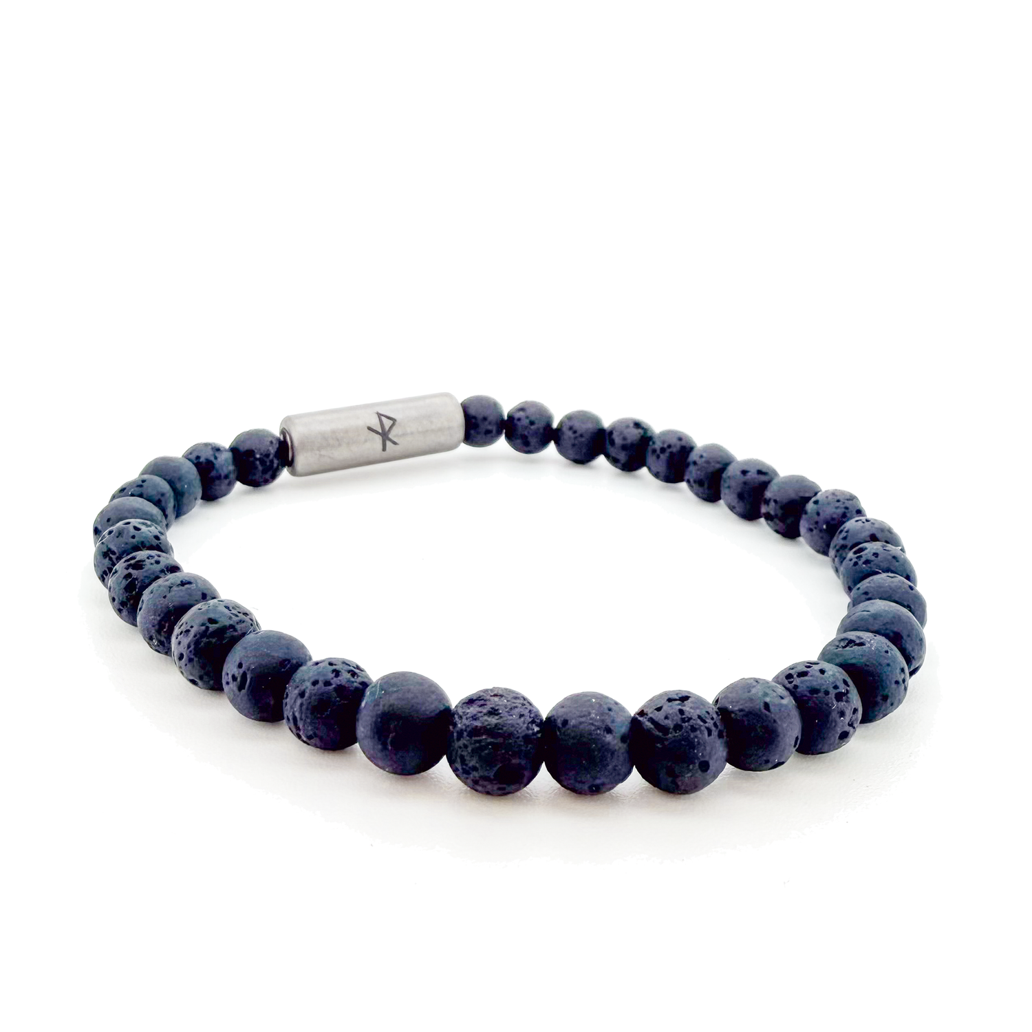 Hraunarmband - 6mm - með Títaníumlás