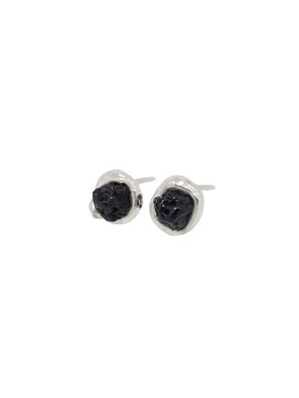 Lava rock earrings