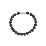 Lava bracelet with titanium magnetic lock. Ófeigur jewelry - ofeigur.is