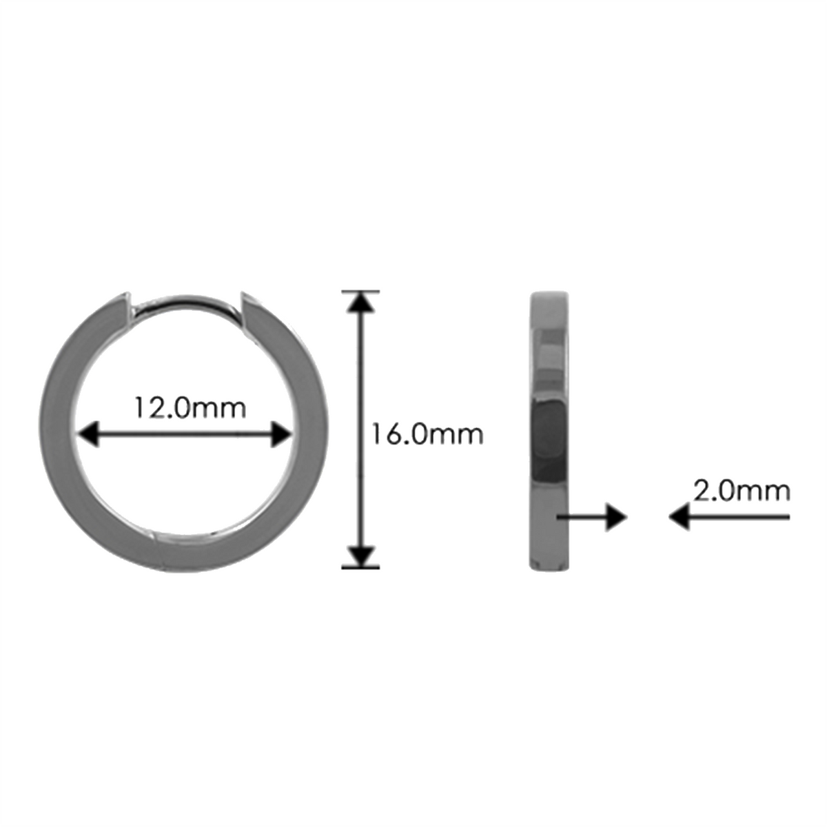 Titanium Hoops earrings from Zeezen