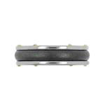 Zeezen - titanium ring with tantalum and 18k yellow gold. Ófeigur jewelry - ofeigur.is