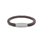 Leather Bracelet Antique Brown Titan lock - nammi.isÓfeigur