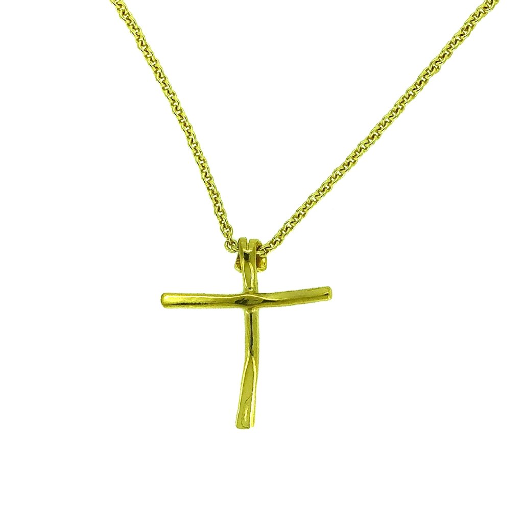 Ófeigur - Gold plated Cross - nammi.is