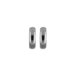 Titanium - Hoop earrings - Polished 