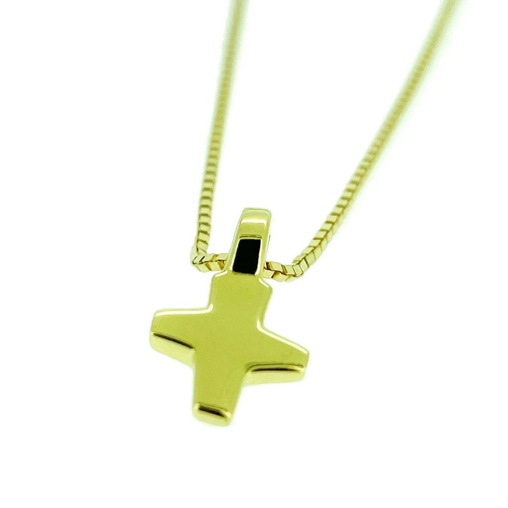 Unique gold cross - small - nammi.is